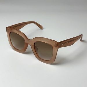 BRAND NEW CELINE CL4005FN 4972F Nude Beige Brown Women Sunglasses NWT